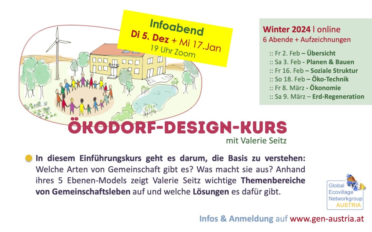 Infoabend Ökodorf-Design-Kurs